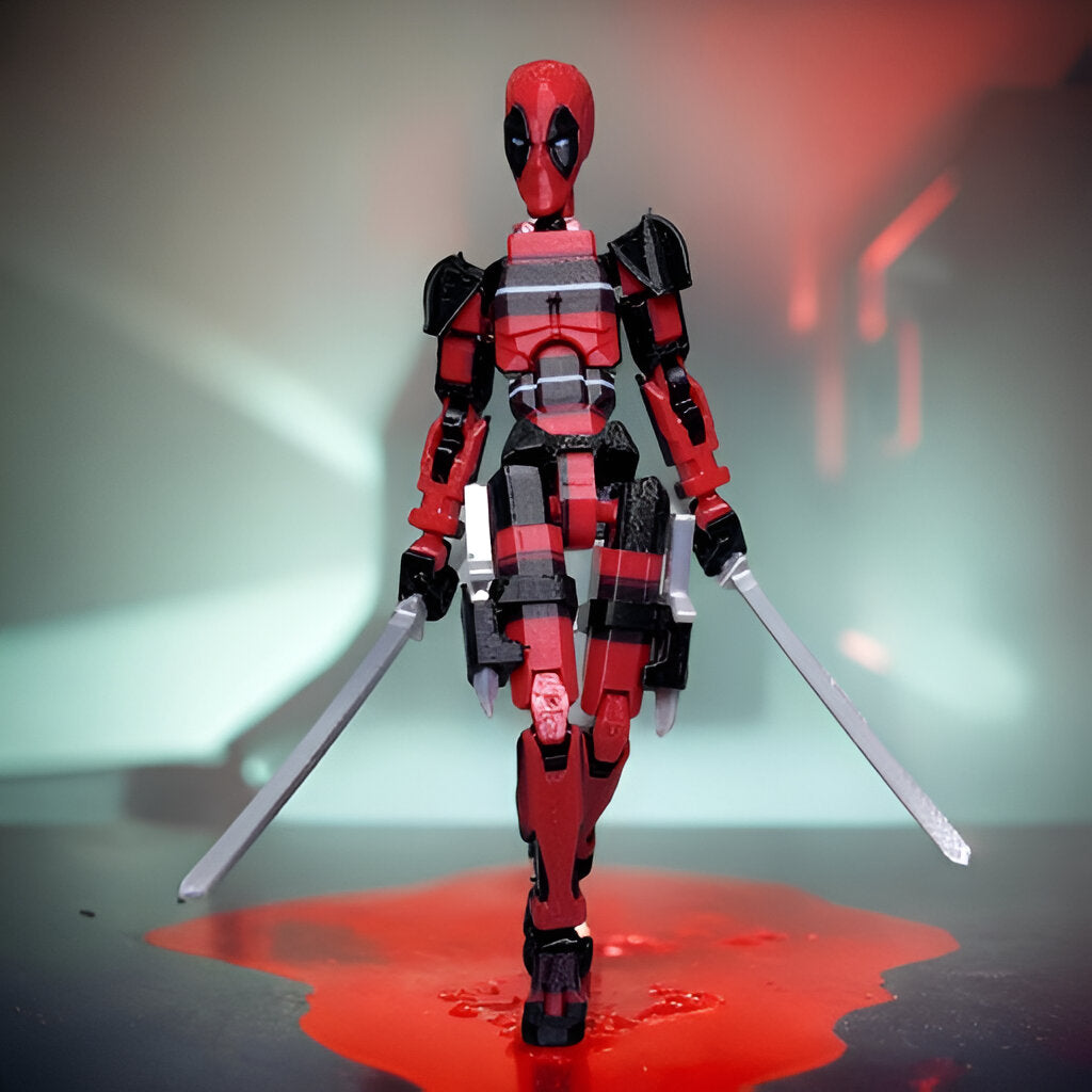 Deadpool Dummy 13 Figura de accion Superposable escala SH Figuarts Armada Clasico rojo y negro