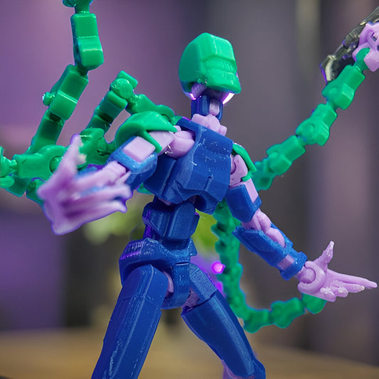 El Puchaino Dummy 13 Figura super posable con Base y accesorios.