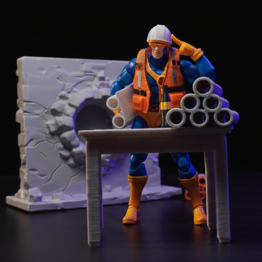 Kit de Construcción y Arquitecto 112 Diorama para Marvel Legends y SH Figuarts