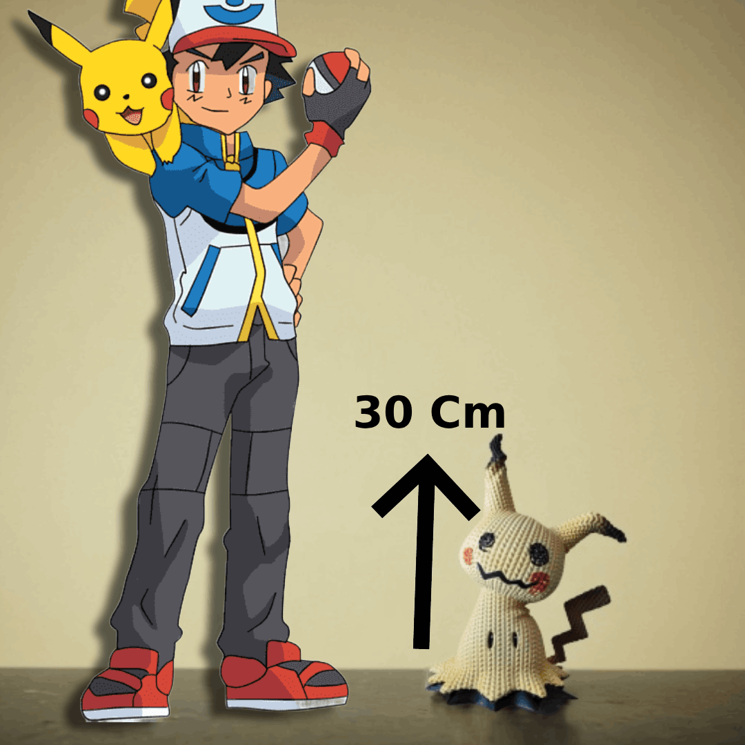 Mimikyu tamaño real Pokemon