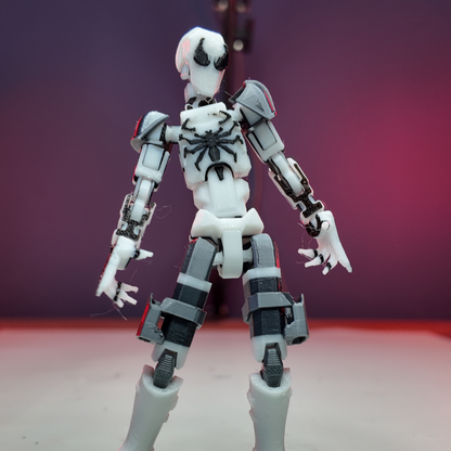 Agente Venom Dummy 13 Figura super posable con Base y Accesorios