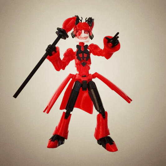 Dummy 13 Alastor Hazbin Hotel 115% Figura de acción Superposable escala Marvel Legends 16 cm