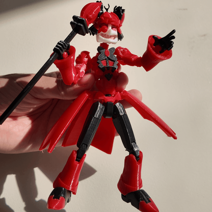 Dummy 13 Alastor Hazbin Hotel 115% Figura de acción Superposable escala Marvel Legends 16 cm