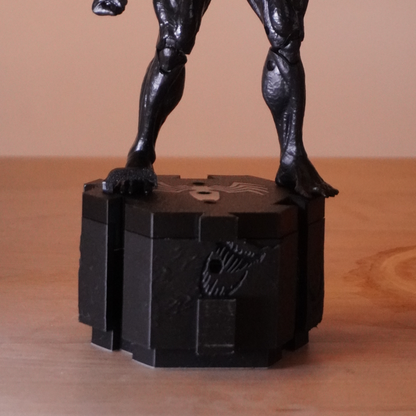 Base Edicion especial Venom Marvel Legends figura de accion conectables modulares