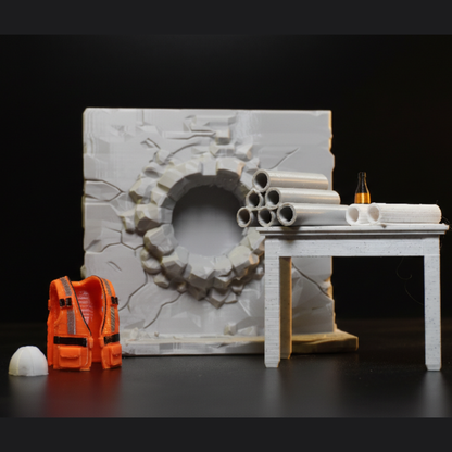 Kit de Construcción y Arquitecto 112 Diorama para Marvel Legends y SH Figuarts